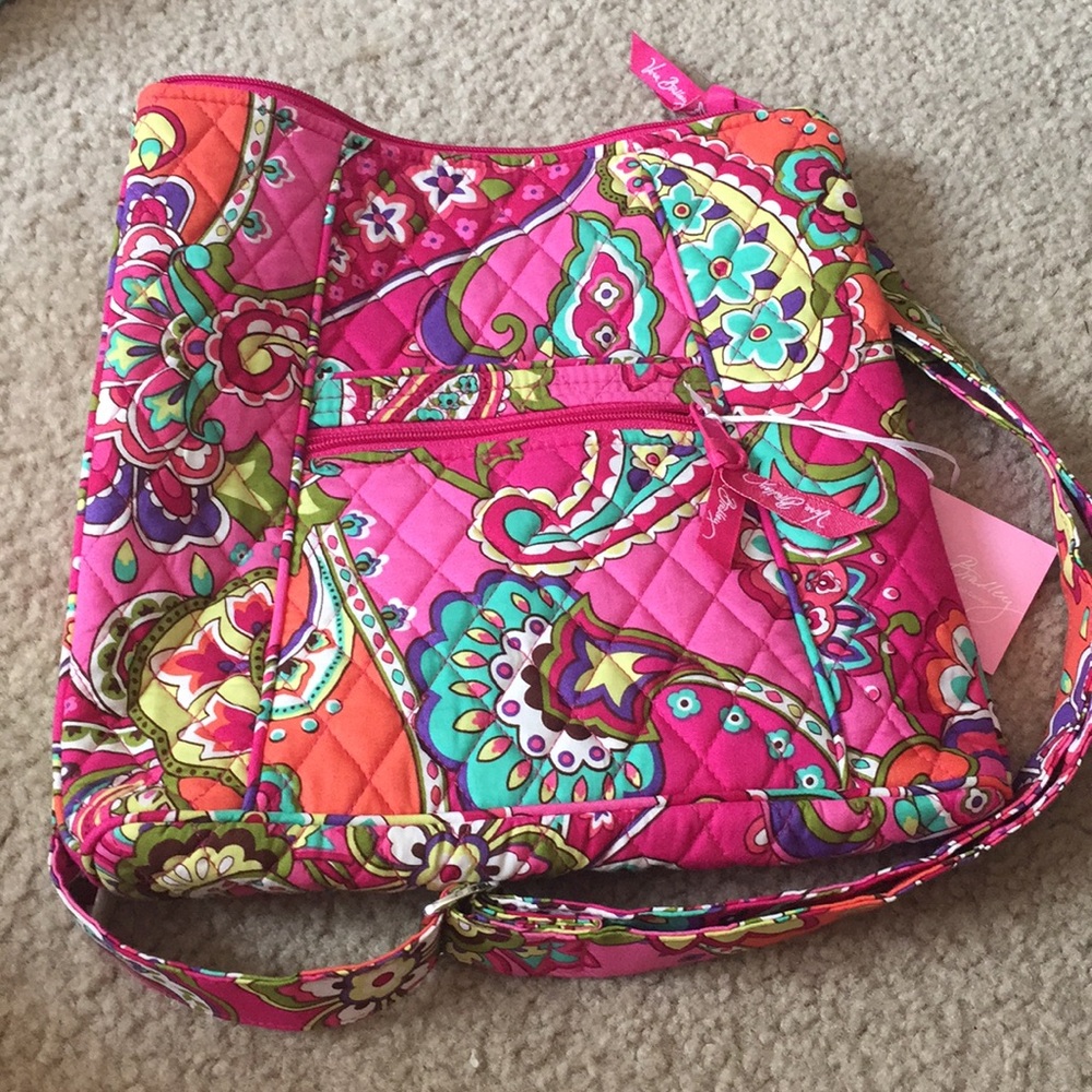 Purse- hipster pink swirls 